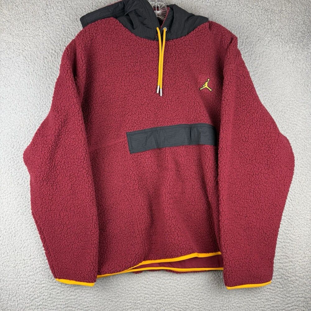 Air Jordan Nike Hoodie Men’s Large DV1582-680 Essential Winter Pullover Fleece